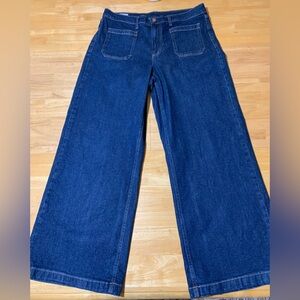 GAP High Rise Stride Jeans in Classic Blue